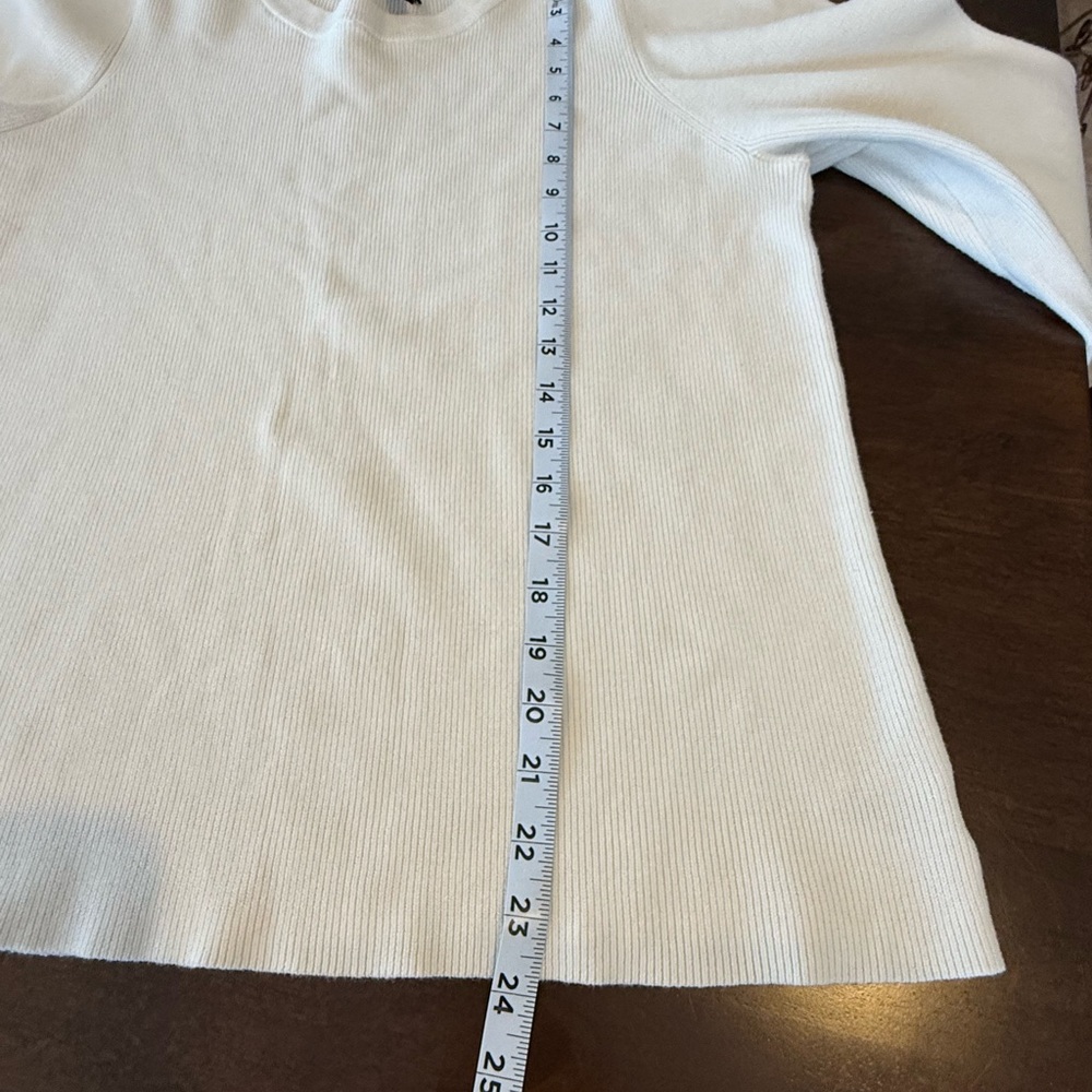 The Limited Cream Puff Sleeve Sweater XL Ribbed Knit - Picture 8 of 8